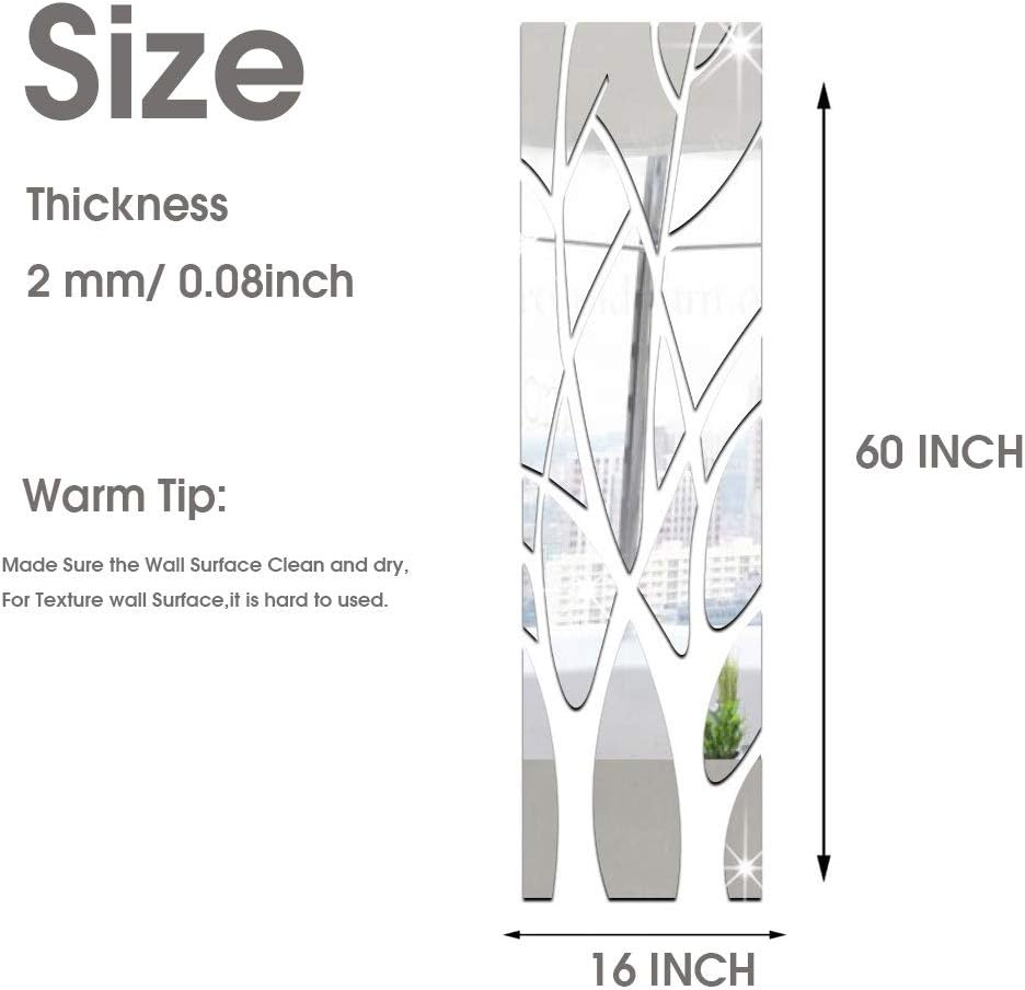 3D Mirror Wall Acrylic Tree Shaped Mirror